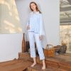 Pajamas Adults 2 Pieces Long Pants Ladies Pajamas Fleece Pajama Sleepwear