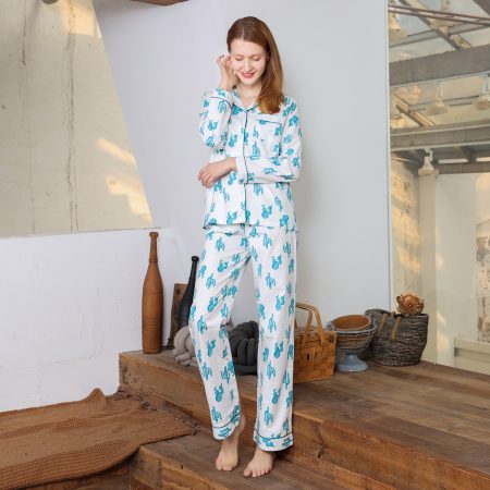 Soft Comfy Pajamas Long Sleeve Pajama Custom Printing Pajama