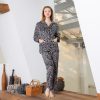 Winter Warm Pajamas for Women Design Pajama Leopard Print Pajama