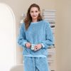 Fluffy Pajamas Winter Thick Fleece Pajama Women Sleepwear