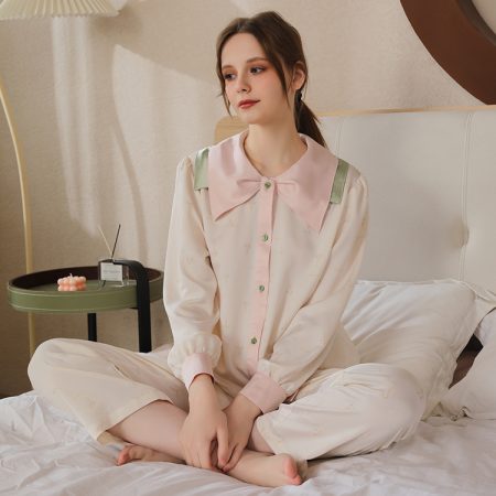 Factory Silky Pajama Satin Cute Pajamas Custom Pajama
