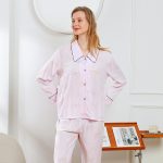 Wholesales Viscose Pajamas Floral Spring Pajama Set