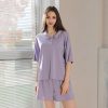 women's short sleeve pajama set