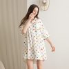 women's short sleeve dressing gown