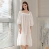 women's sexy rayon sleepwear  dressing gown white