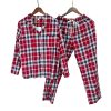 Custom cotton check pajama set