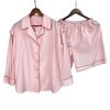 wholesale Women's cotton long sleeve shorts pajamas set