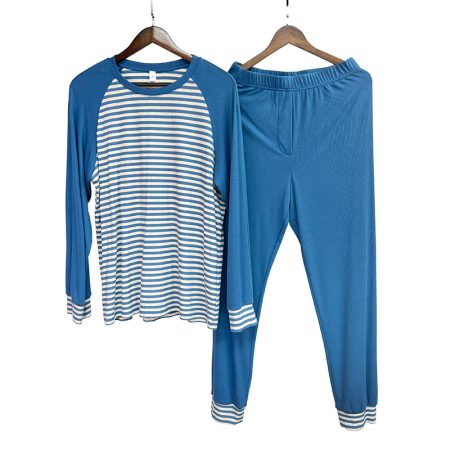 custom Men's long-sleeved pant pajamas set