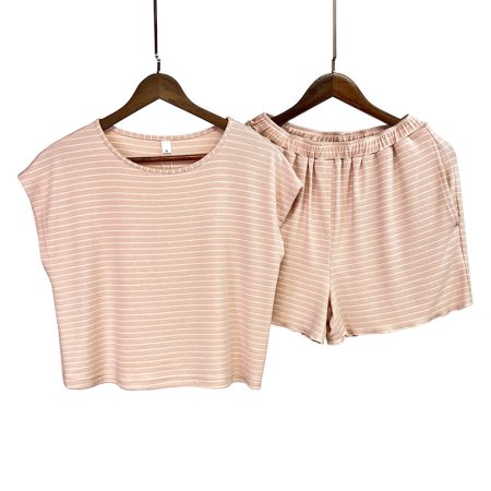 Women's sleeveless top and shorts home wear pajamas