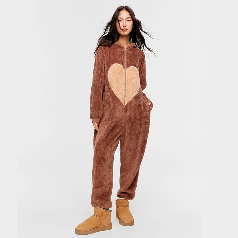 Women's coral fleece Onesie Bathrobe
