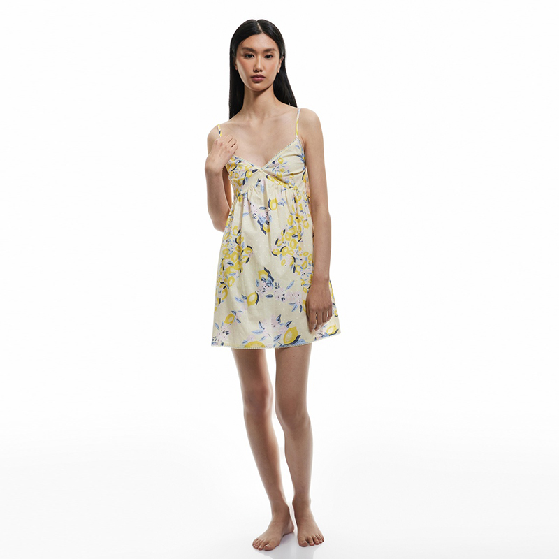 custom Jacquard cotton nightdress for women