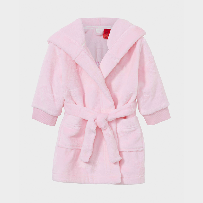 Children's Coral fleece bathrobe with hooded