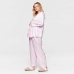 Spring and autumn women sleepwear maternity pajamas