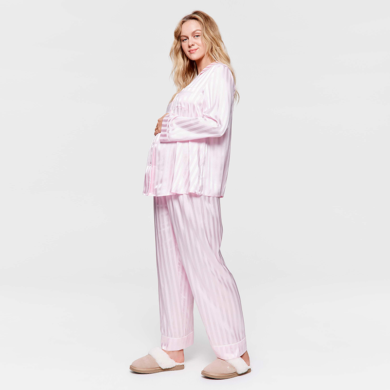 Spring and autumn women sleepwear maternity pajamas