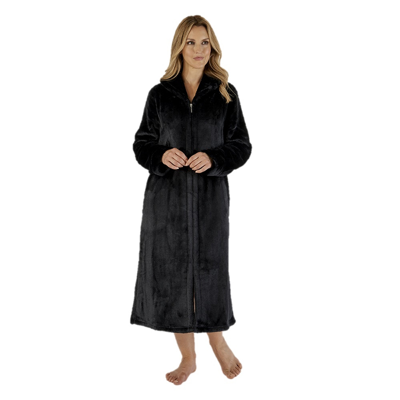 custom flannel bathrobe women sleepwear