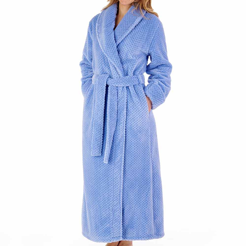 women shu velveteen pure color bathrobe