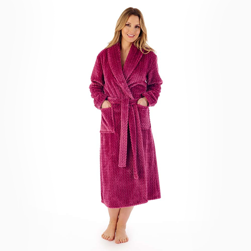 custom shu velveteen bathrobe for women