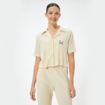 New Women's short-sleeved long pants pajama set