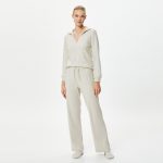 Long sleeve soft polo neck pyjama top