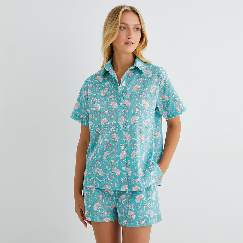 Ladies Comfortable Cotton Pajama Set OEM Sleepwear Supplier